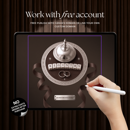 Brown Photo Booth Wedding Website Template | Modern Wedding Invitation with RSVP, Music and Countdown Timer | Instant Download