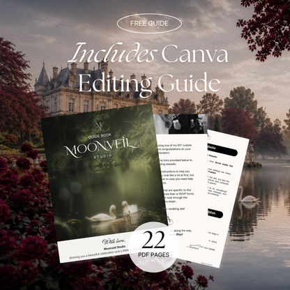 Old Money Burgundy Wedding Website Template with RSVP, Music and Countdown Timer: Digital Invitation (Digital Download)