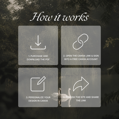 Old Money Wedding Website Template with RSVP, Music and Countdown Timer: Classic Lace Digital Invitation