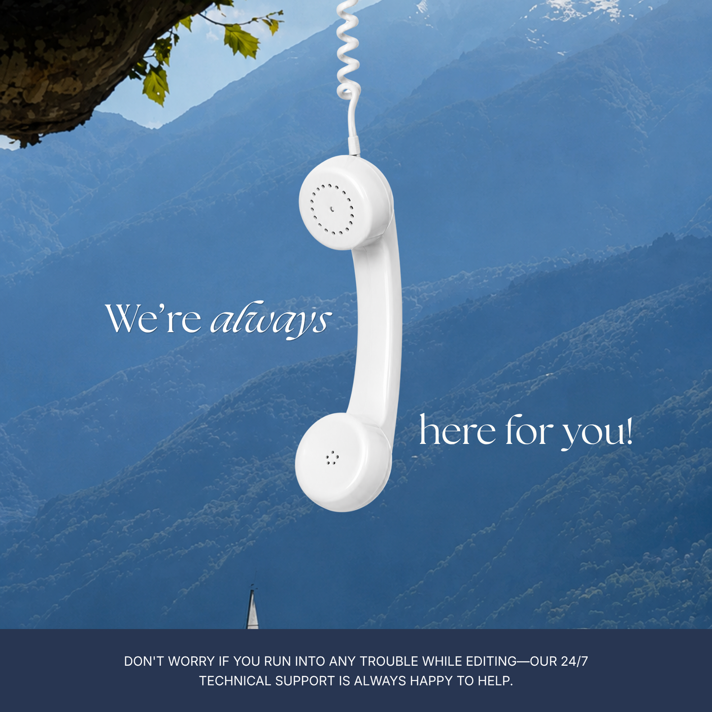 Navy & Dusty Blue Wedding Website Template with RSVP, Music and Countdown Timer: Digital Editable Canva Website (Digital Download)
