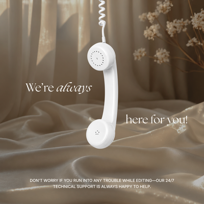 Champagne Beige Vintage Floral Wedding Website Template | Canva Digital Invitation with RSVP, Music and Countdown Timer (Digital Download)