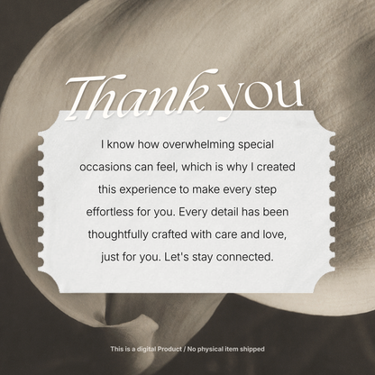 Ivory Minimal Wedding Website Template with RSVP, Music and Countdown Timer: Digital Wedding Template (Digital Download)