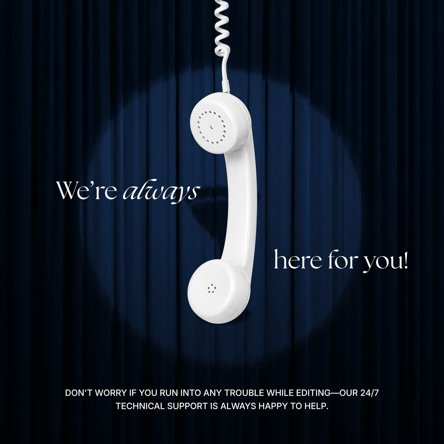 Navy Blue Photo Booth Wedding Website Template | Modern Wedding Invitation with RSVP, Music and Countdown Timer | Instant Download