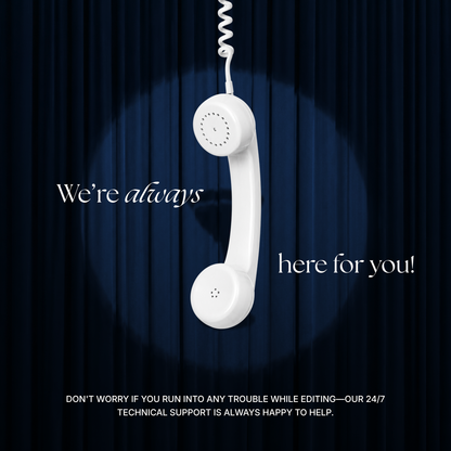 Navy Blue Photo Booth Wedding Website Template | Modern Wedding Invitation with RSVP, Music and Countdown Timer | Instant Download