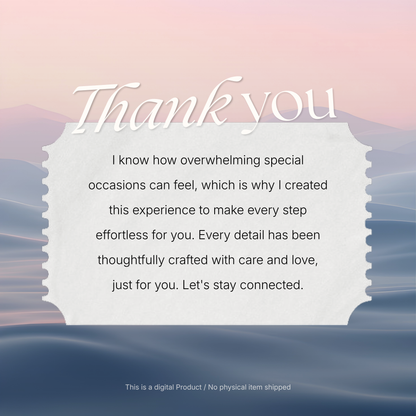 Blush Pink & Blue Floral Wedding Website Template with RSVP, Music and Countdown Timer: Digital Wedding Template (Digital Download)
