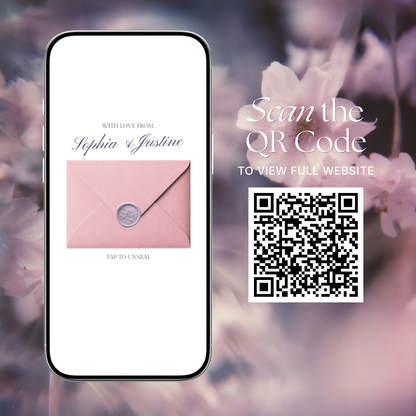 Pink Lilac Pastel Wedding Website Template with RSVP, Music and Countdown Timer | Editable Canva Website (Digital Download)