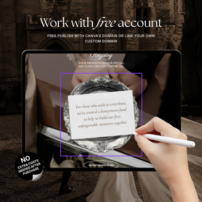 Brown & Ivory Wedding Website Template | Editable Invitation with RSVP, Music and Countdown Timer (Digital Download)