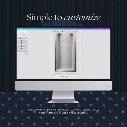 Navy Blue Photo Booth Wedding Website Template | Modern Wedding Invitation with RSVP, Music and Countdown Timer | Instant Download