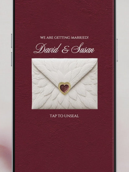 Ivory Burgundy Floral Wedding Website Template with RSVP, Music and Countdown Timer: Editable Canva Website (Digital Download)