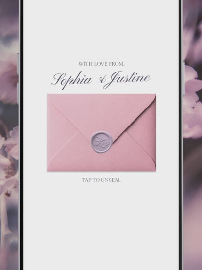 Pink Lilac Pastel Wedding Website Template with RSVP, Music and Countdown Timer | Editable Canva Website (Digital Download)
