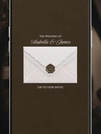 Ivory & Brown Old Money Wedding Website Template with RSVP, Music and Countdown Timer: Editable Canva Design (Digital Download)